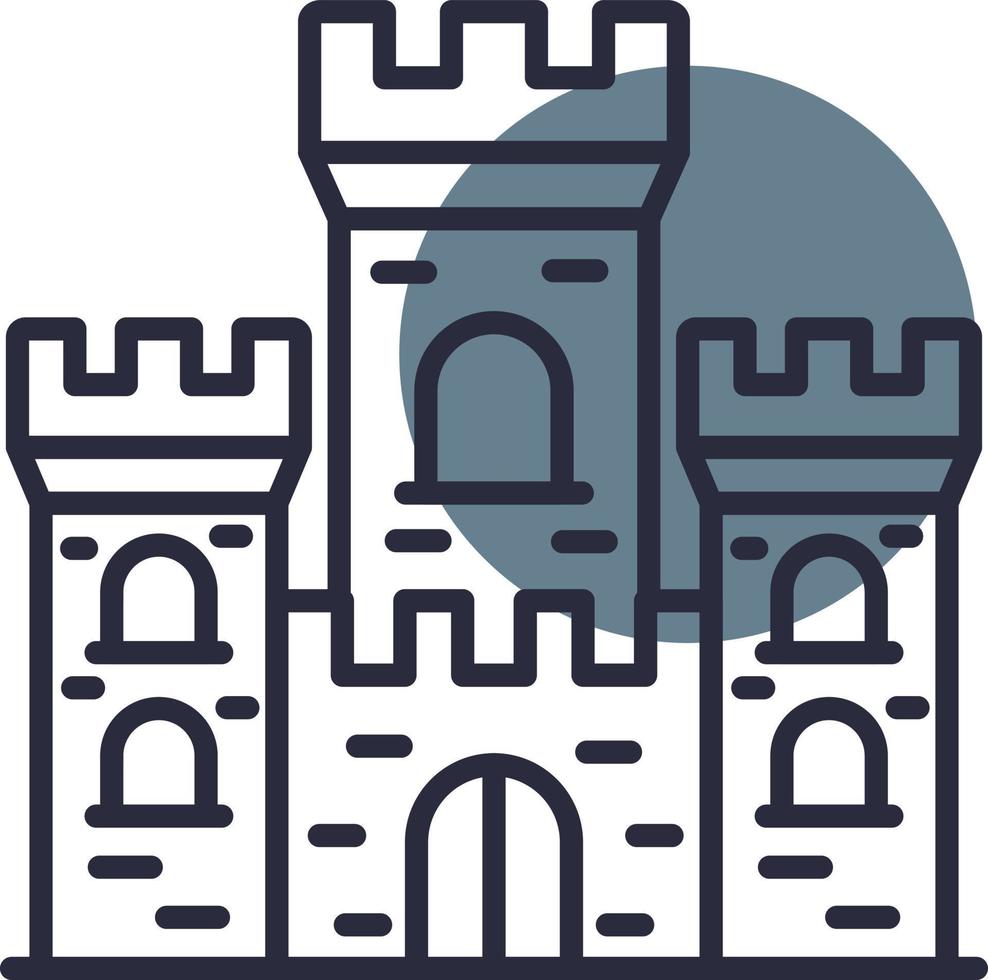 Castle Creative Icon Design vector