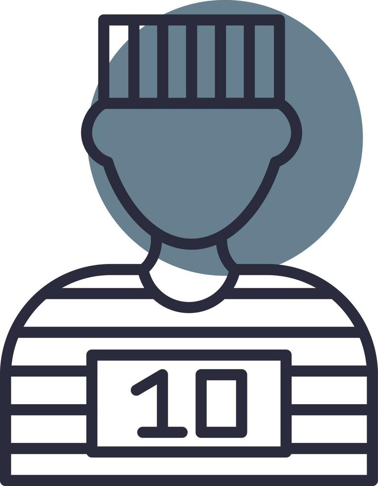 Prisoner Creative Icon Design vector