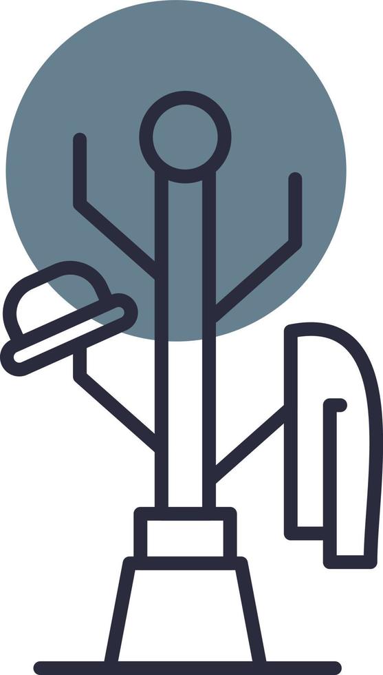 Coat Stand Creative Icon Design vector
