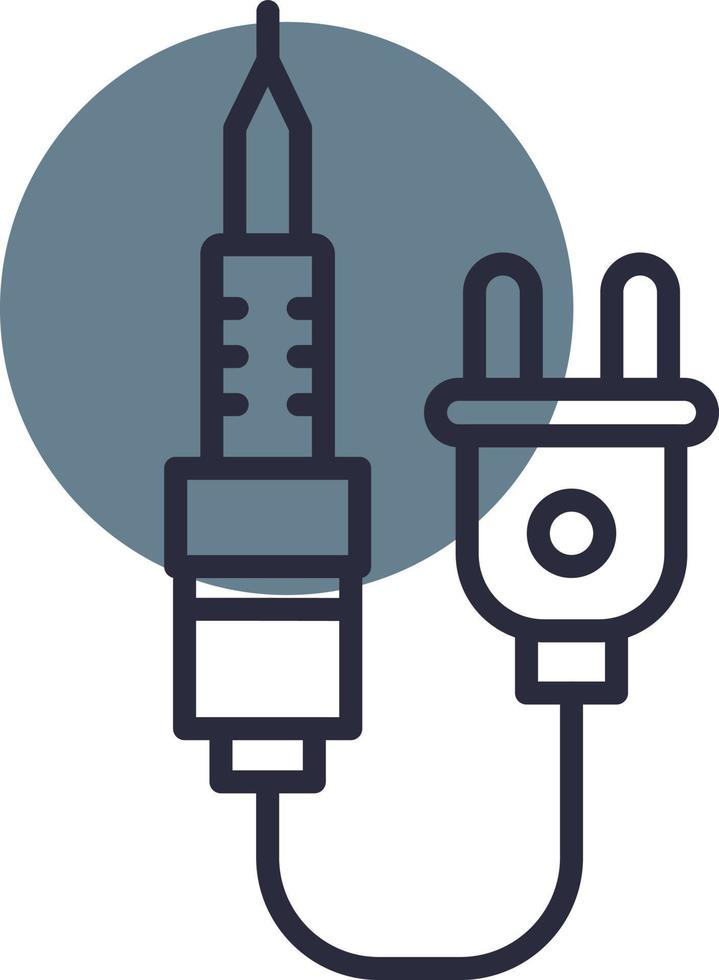 Soldering Iron Creative Icon Design vector