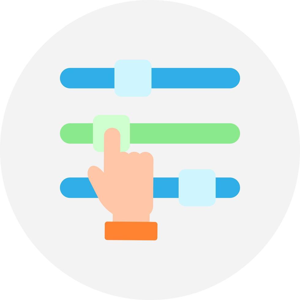 Sliders Creative Icon Design vector