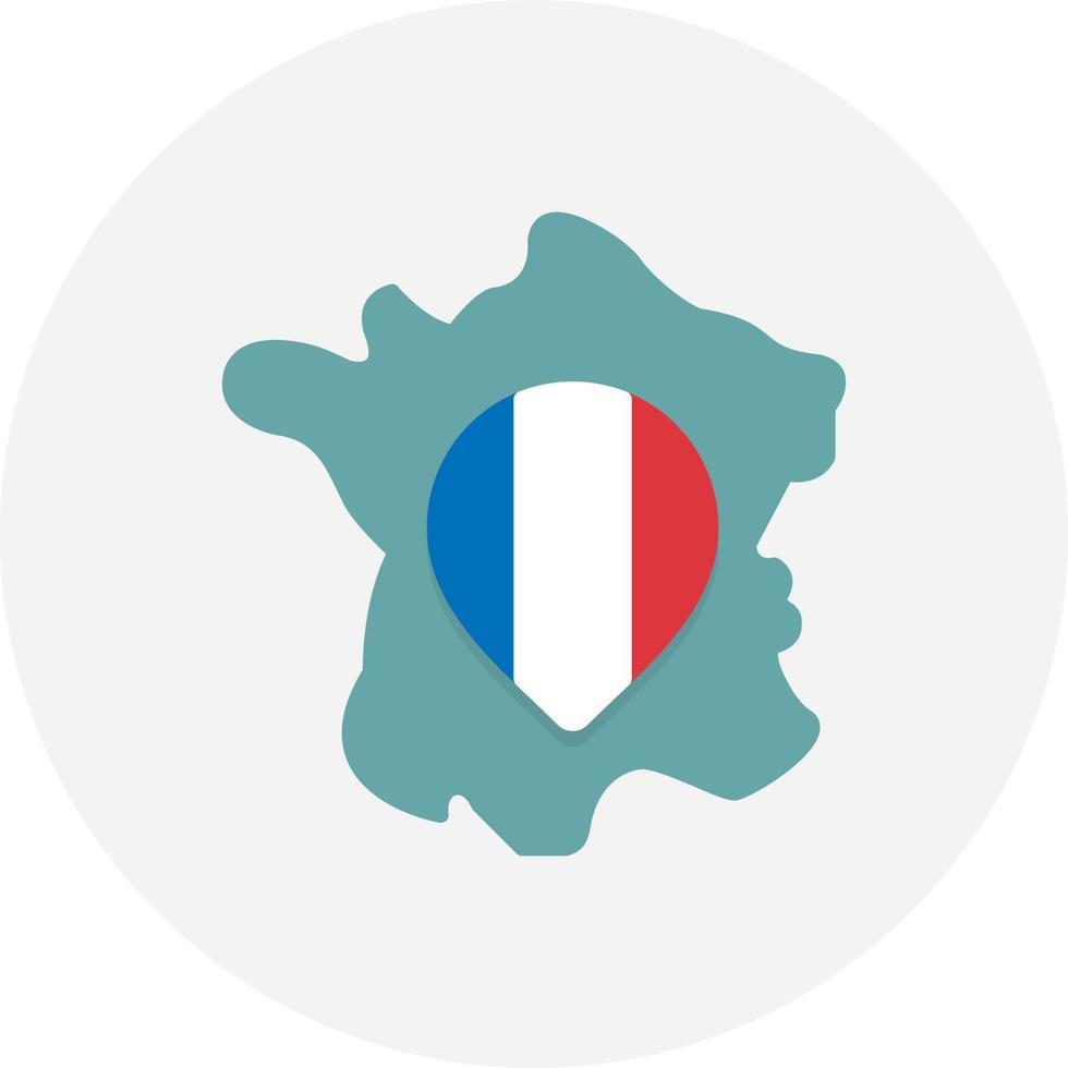 diseño de icono creativo de francia vector