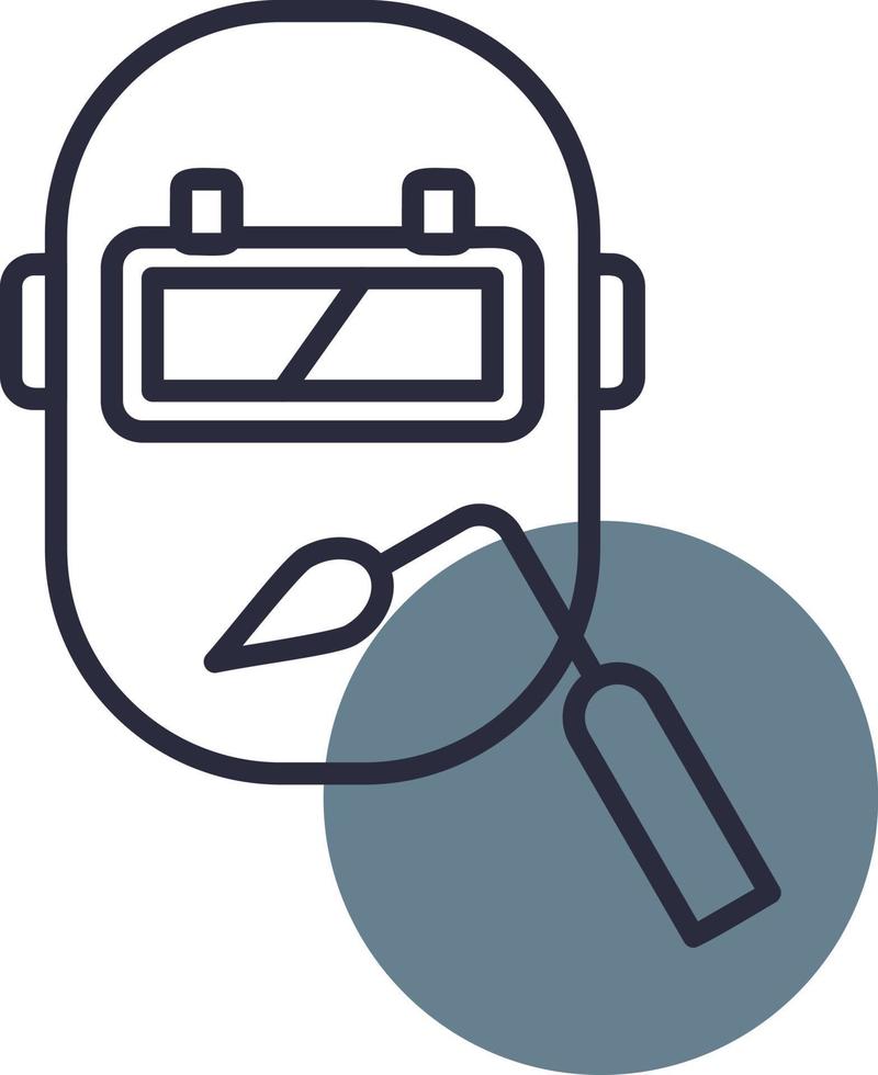 Welding Mask Creative Icon Design vector