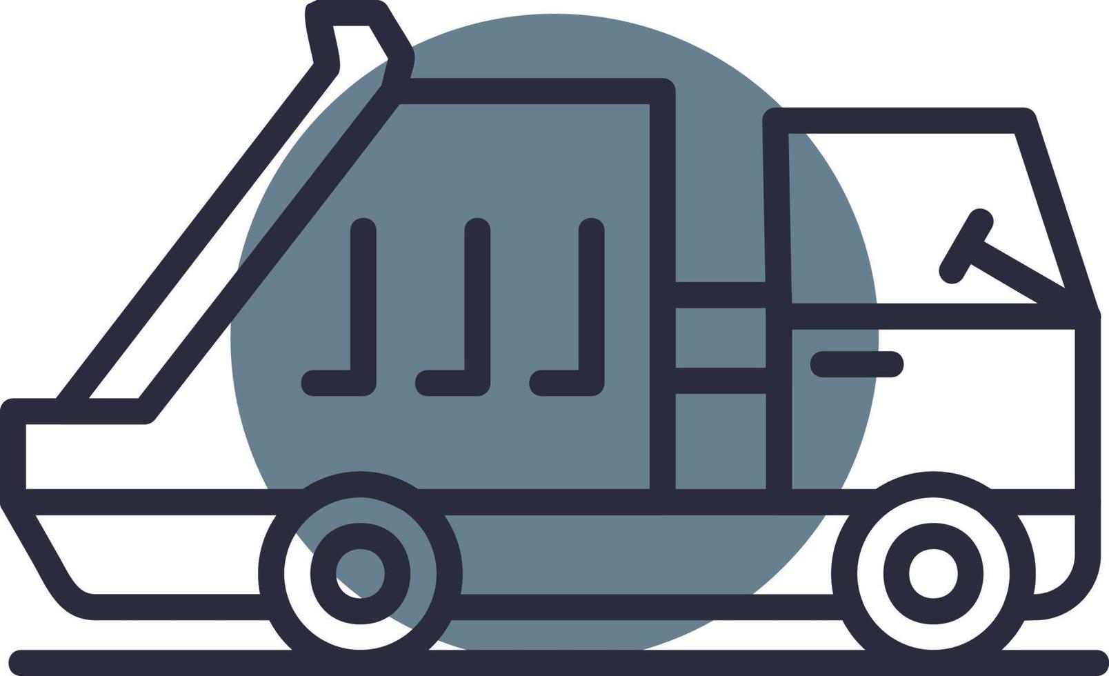 Car Waste Creative Icon Design vector