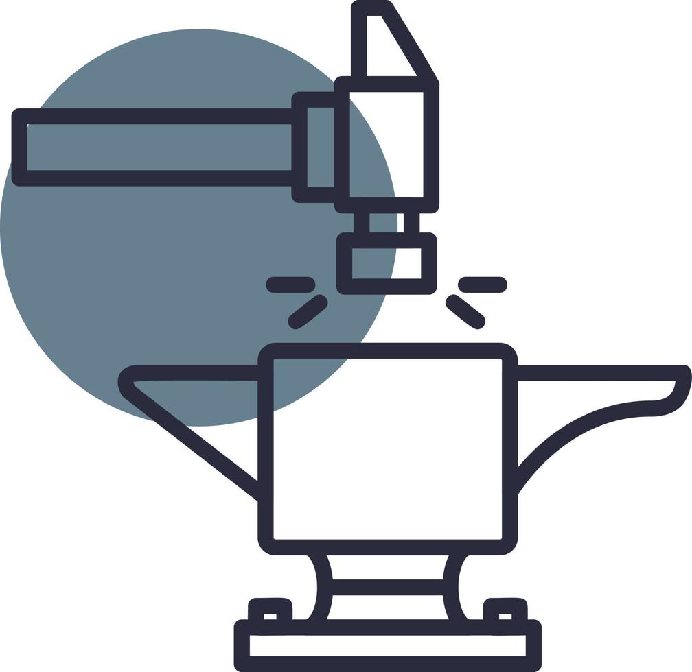 Anvil Creative Icon Design vector