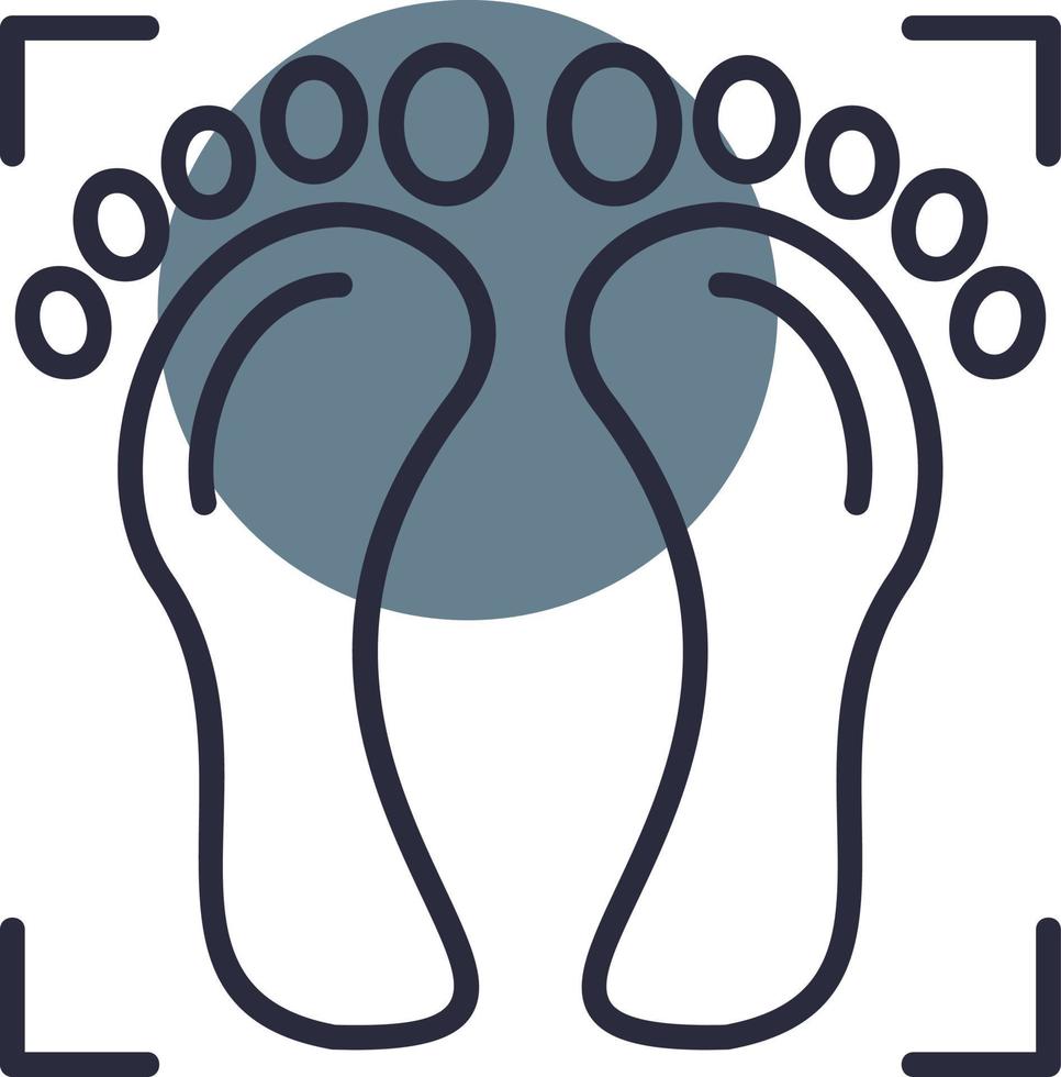 Foot Print Creative Icon Design vector