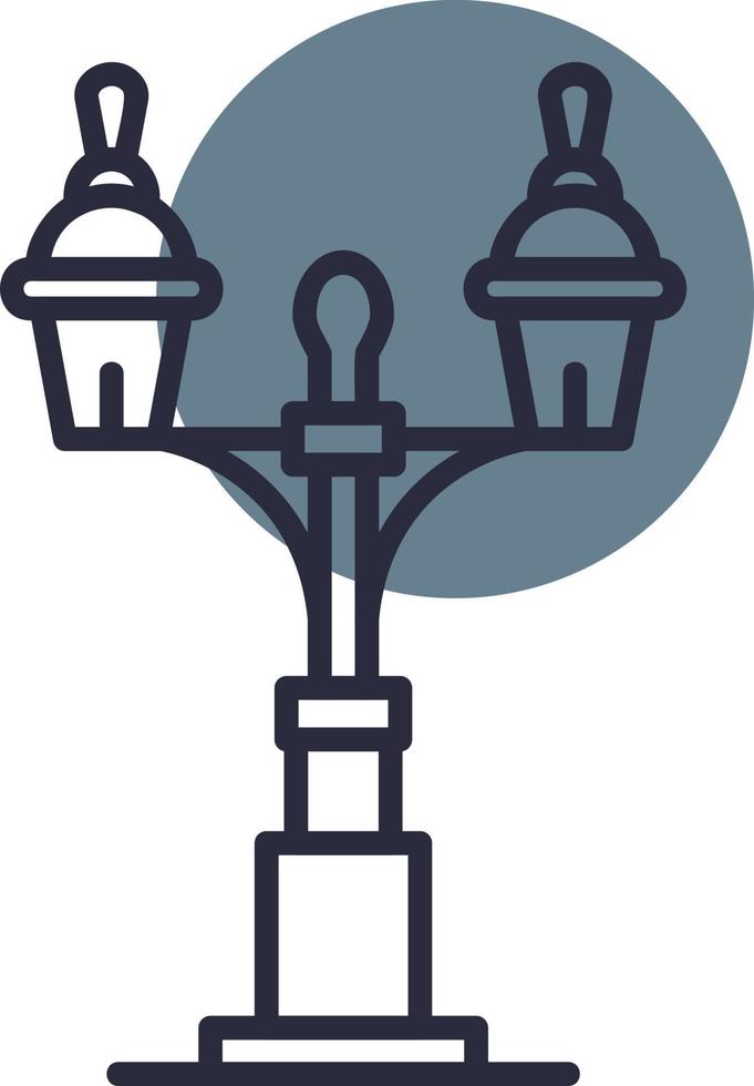 Street Lamp Creative Icon Design vector