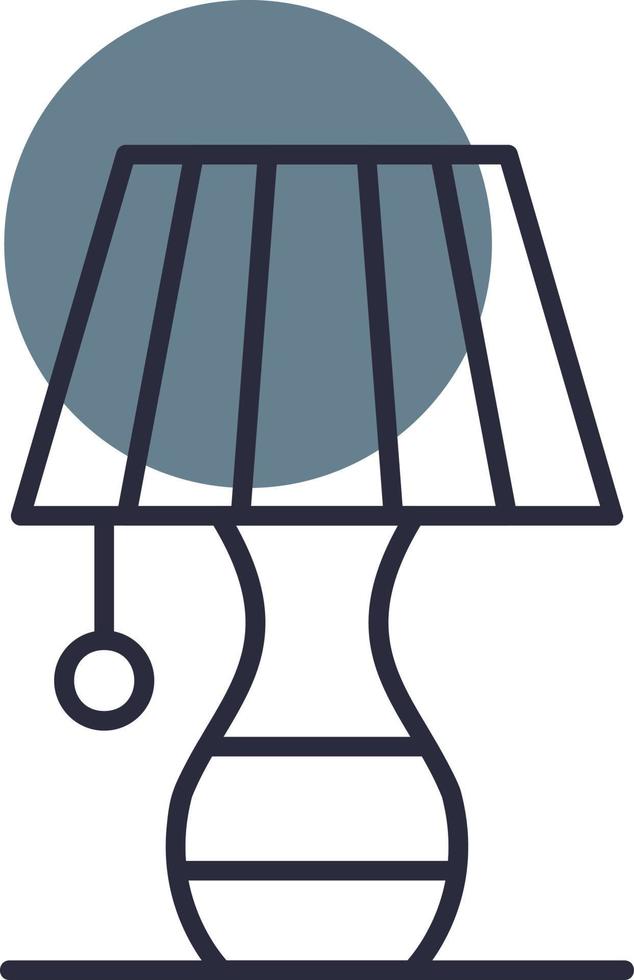 Table Lamp Creative Icon Design vector