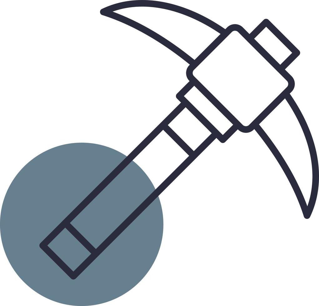 Pickaxe Creative Icon Design vector