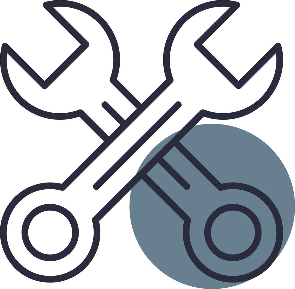 Key Mechanic Creative Icon Design vector