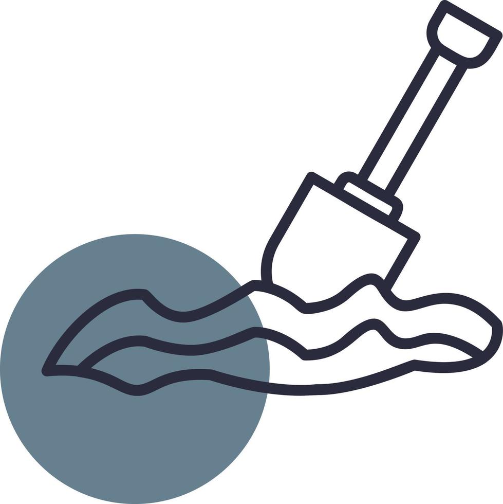 Digging Creative Icon Design vector