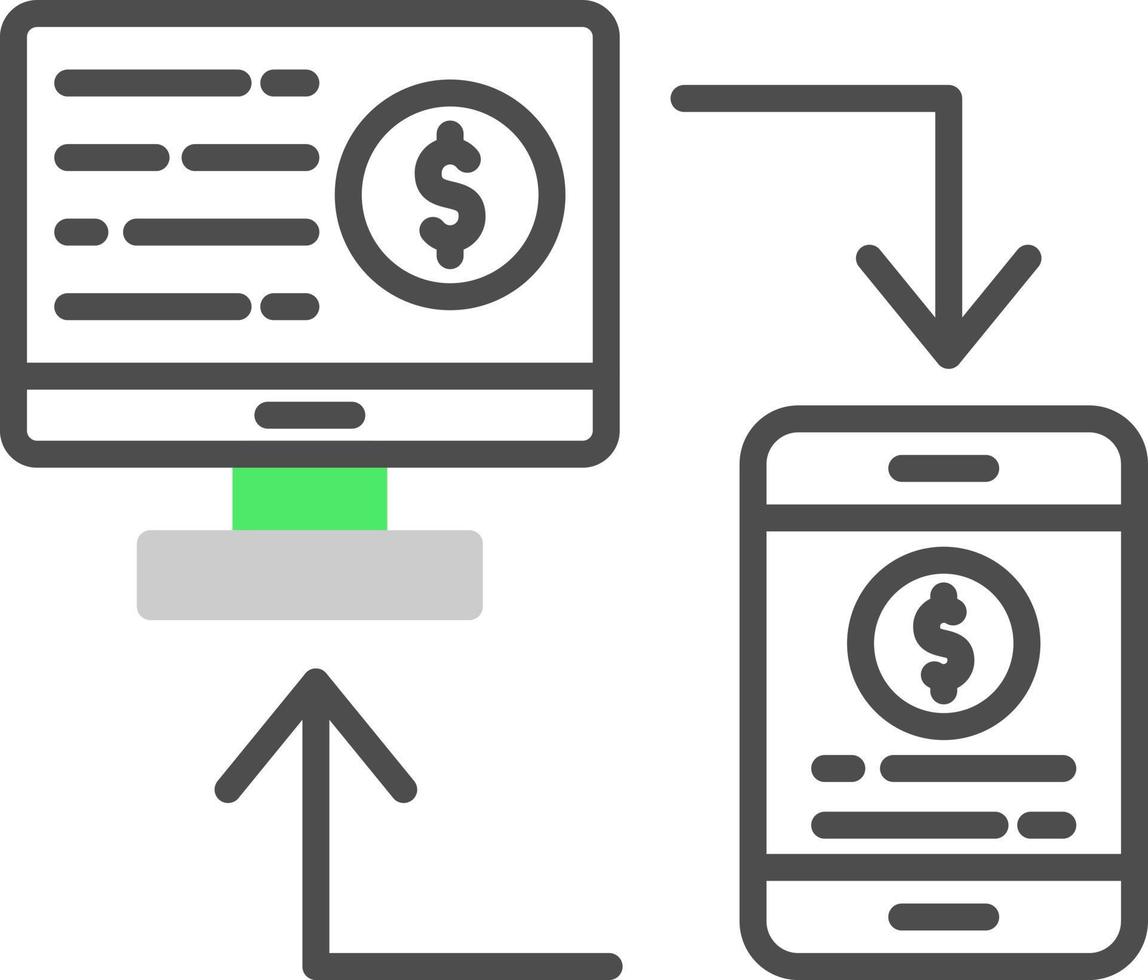 Online Transfer Creative Icon Design vector