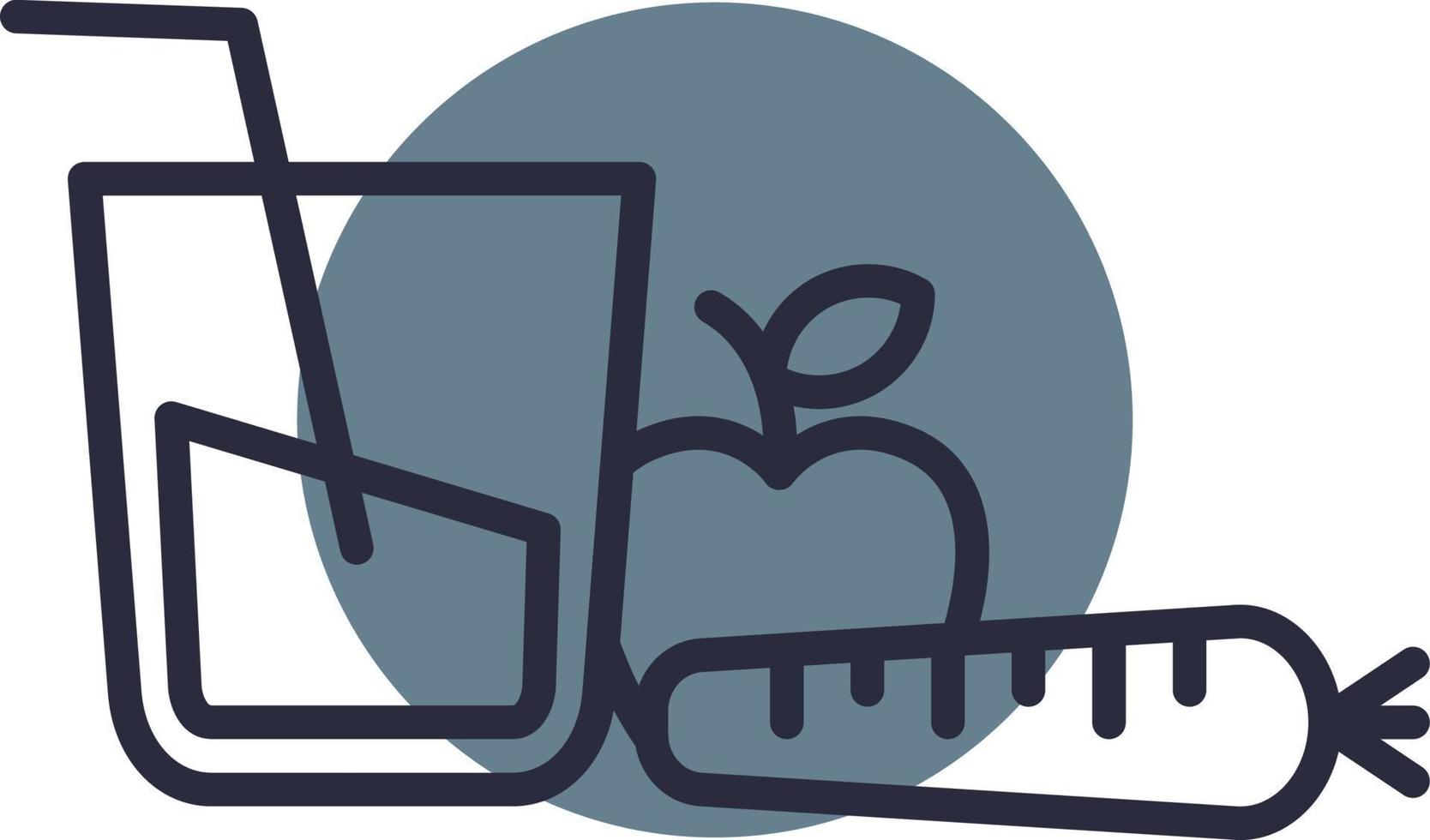 Diet Food Creative Icon Design vector