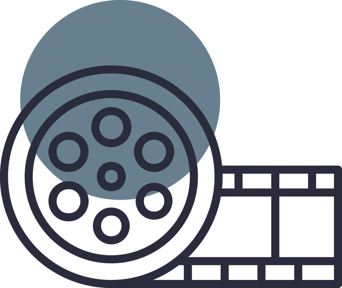 Film Strip Creative Icon Design vector