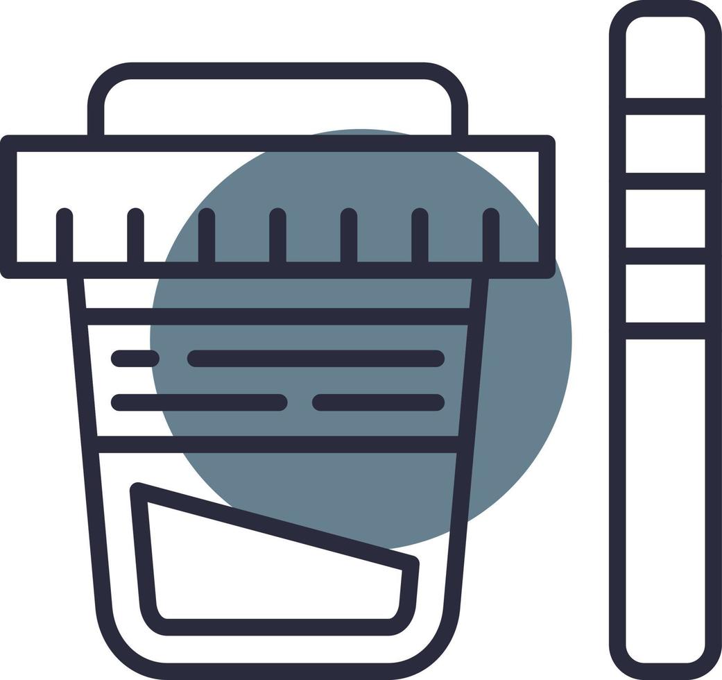 Urine Test Creative Icon Design vector