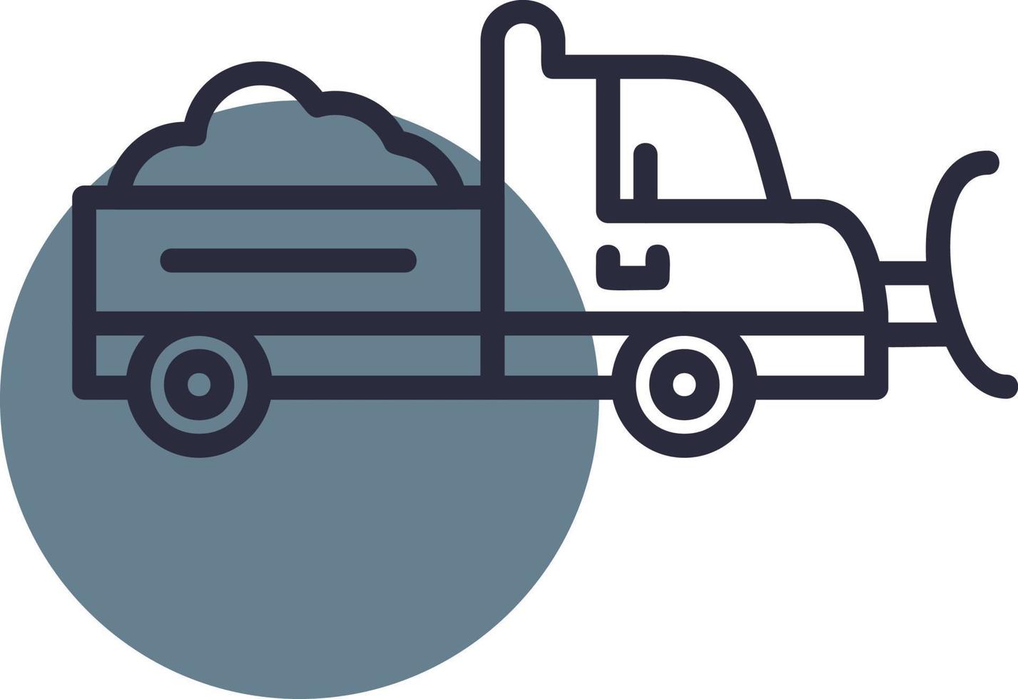 Snowplow Creative Icon Design vector