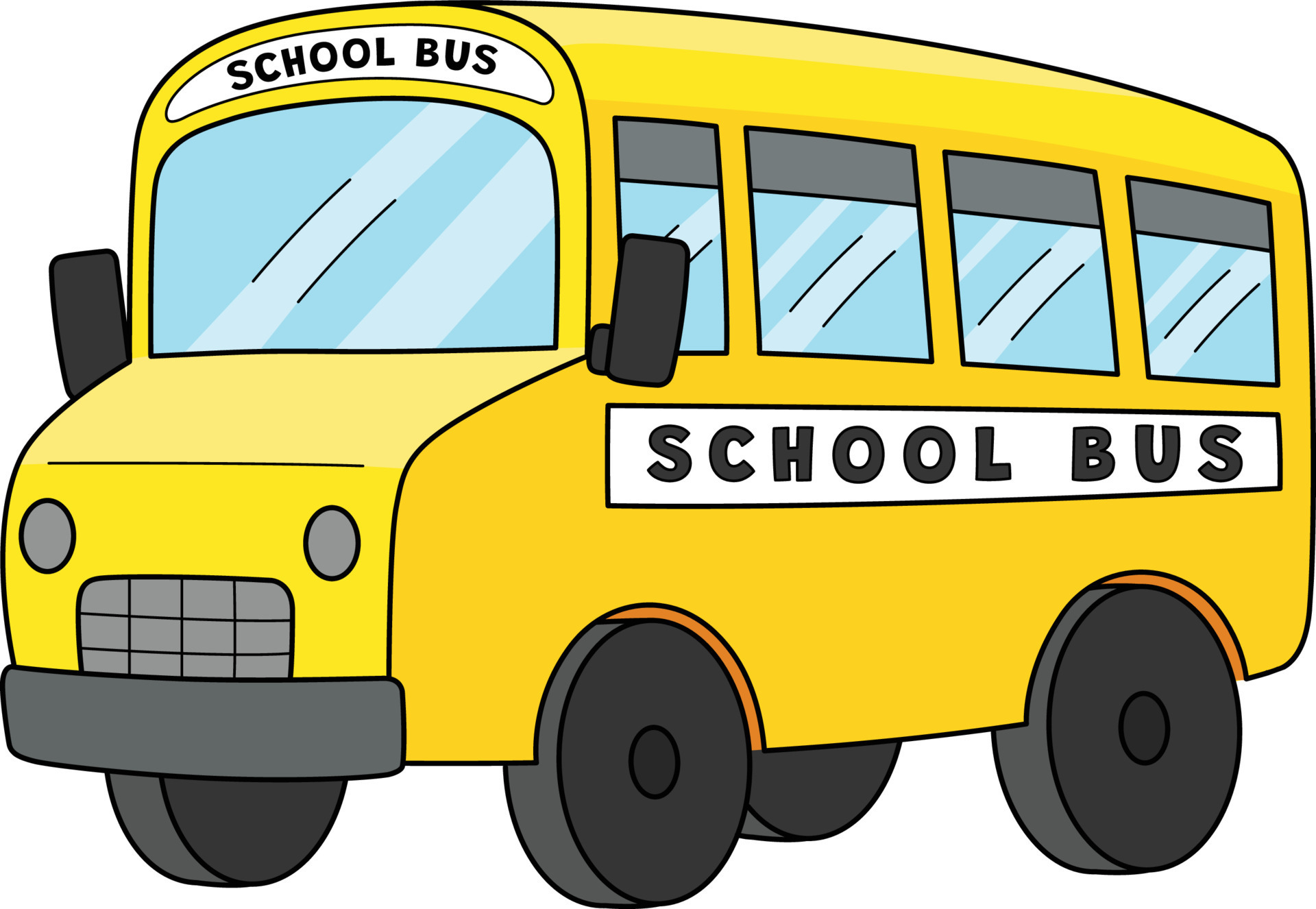 100th Day Of School Bus Cartoon Colored Clipart 15529397 Vector Art at  Vecteezy