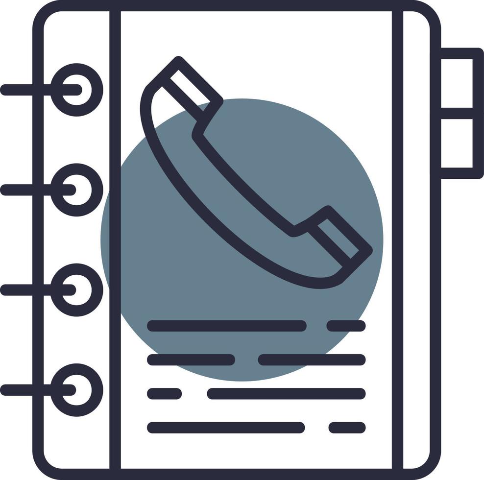 Phone Book Creative Icon Design vector