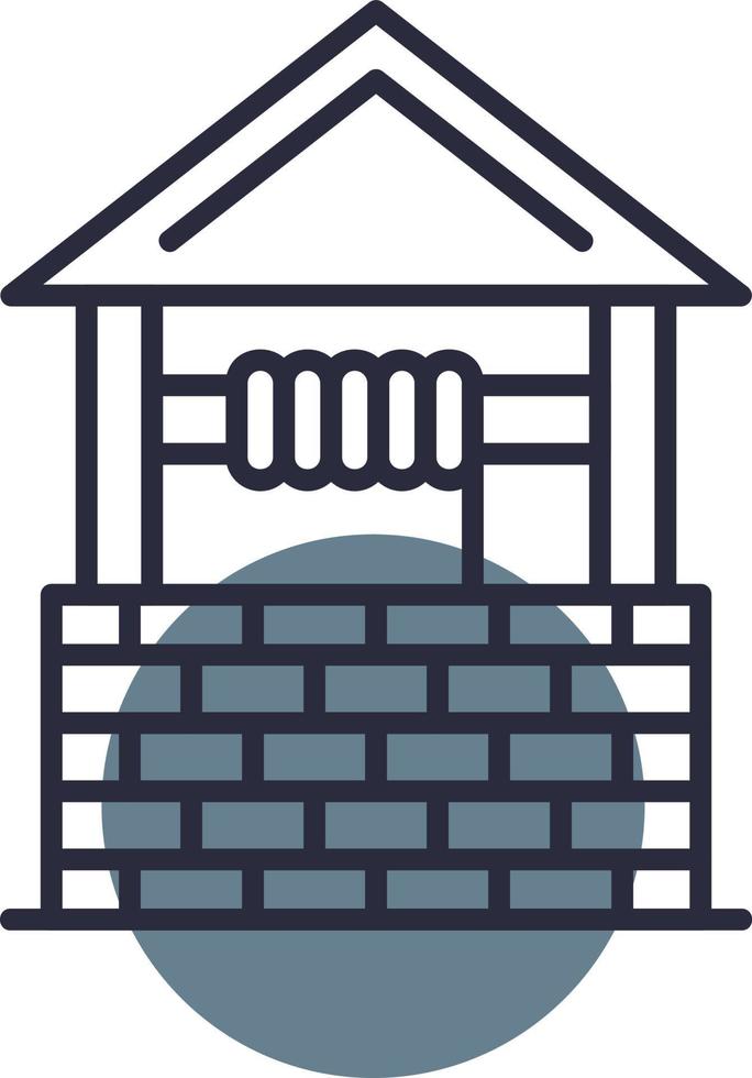 Water Well Creative Icon Design vector
