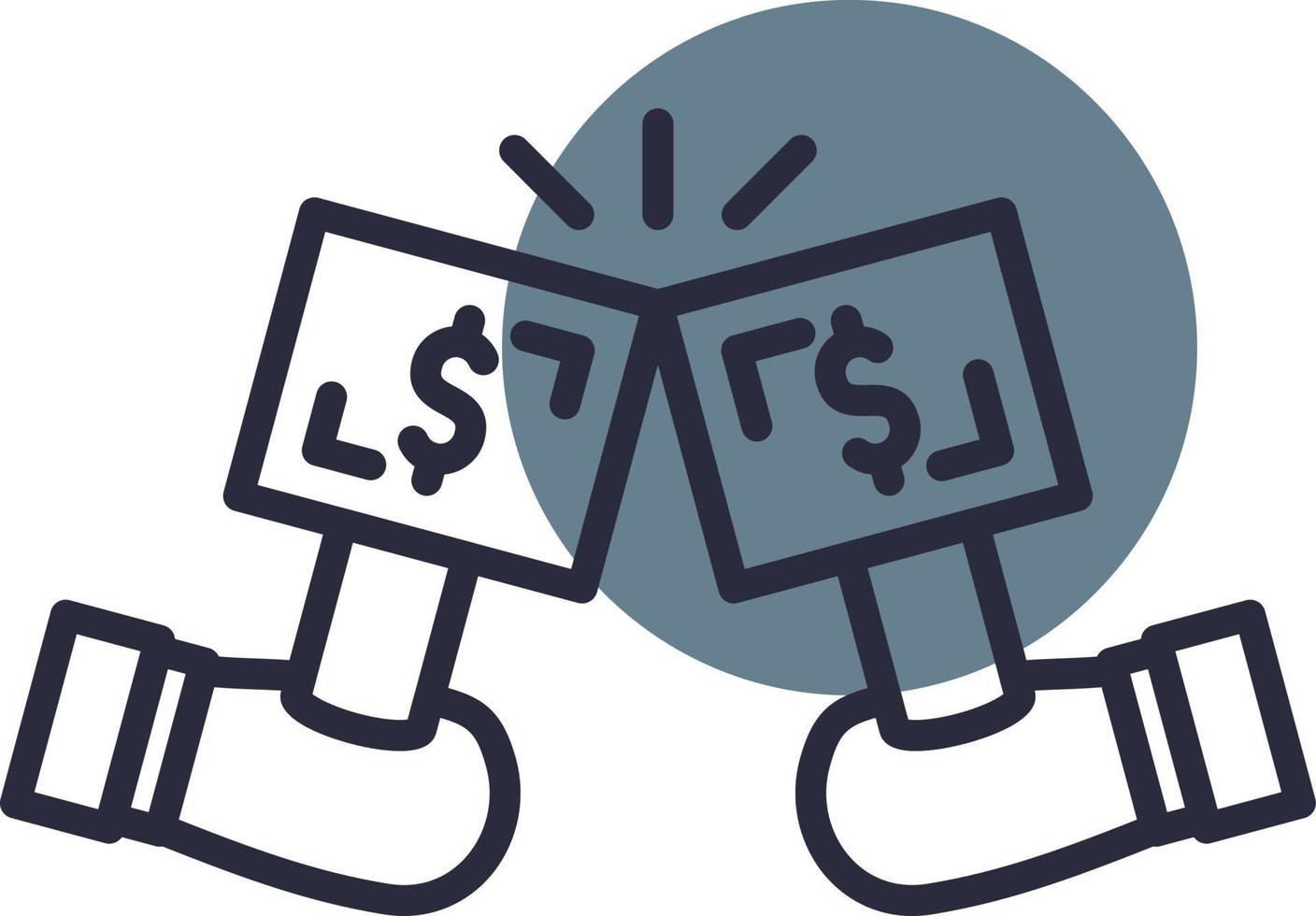 Bidding Creative Icon Design vector