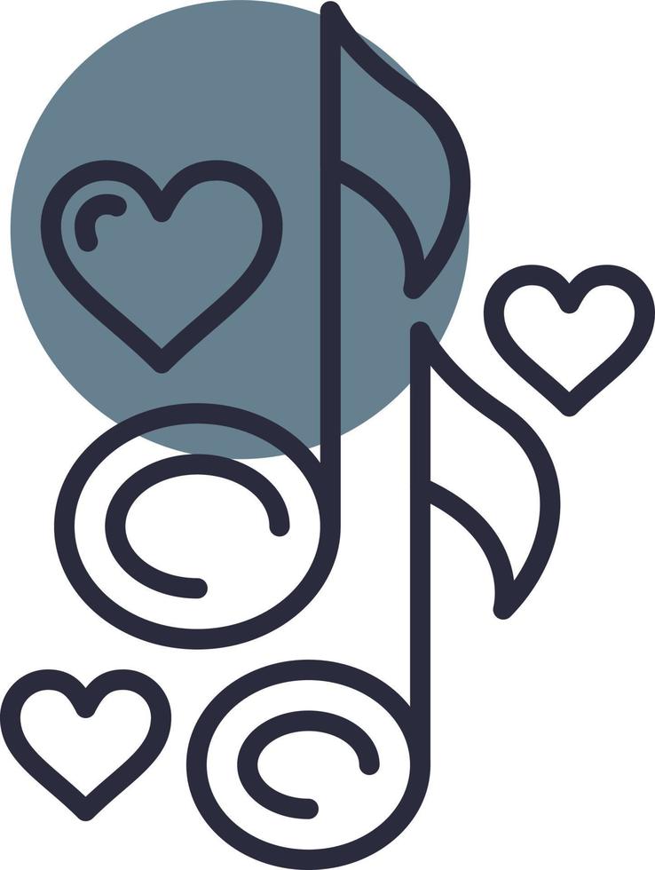 Love Song Creative Icon Design vector