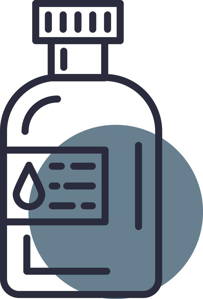 diseño de icono creativo de botella de agua vector