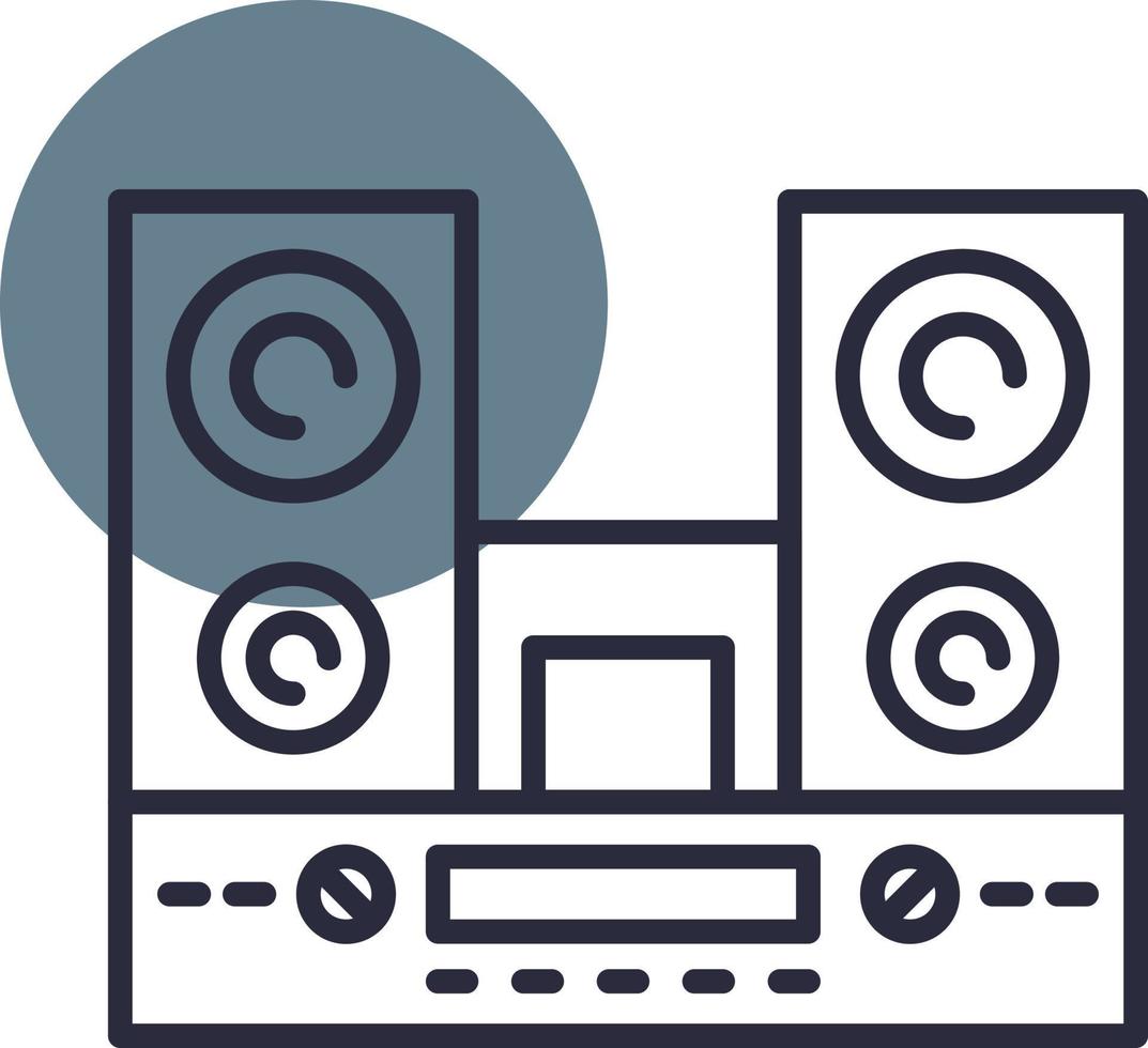 diseño de icono creativo de altavoces vector