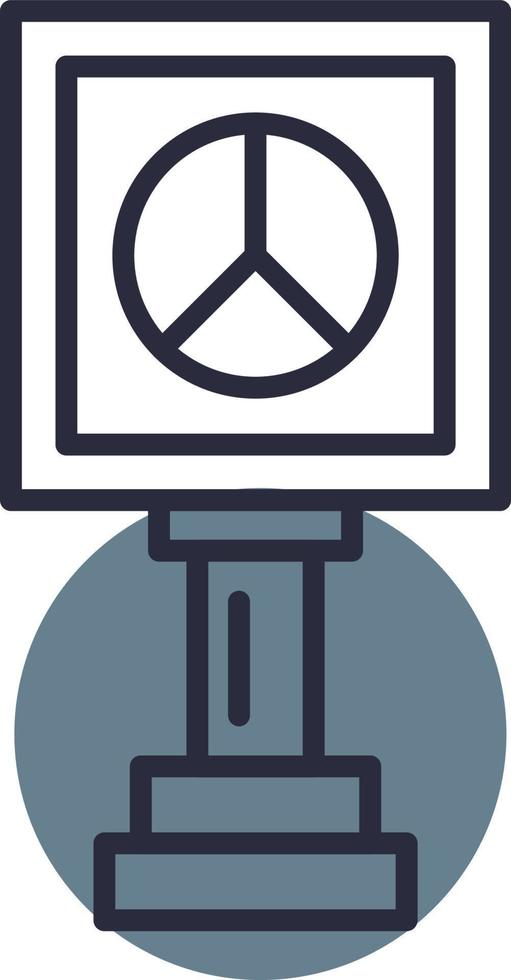 Peace Sign Creative Icon Design vector