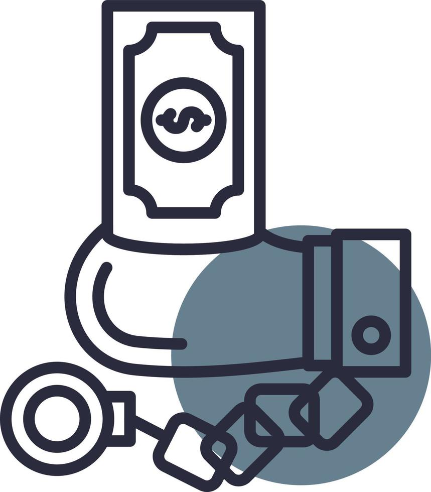 Corruption Creative Icon Design vector