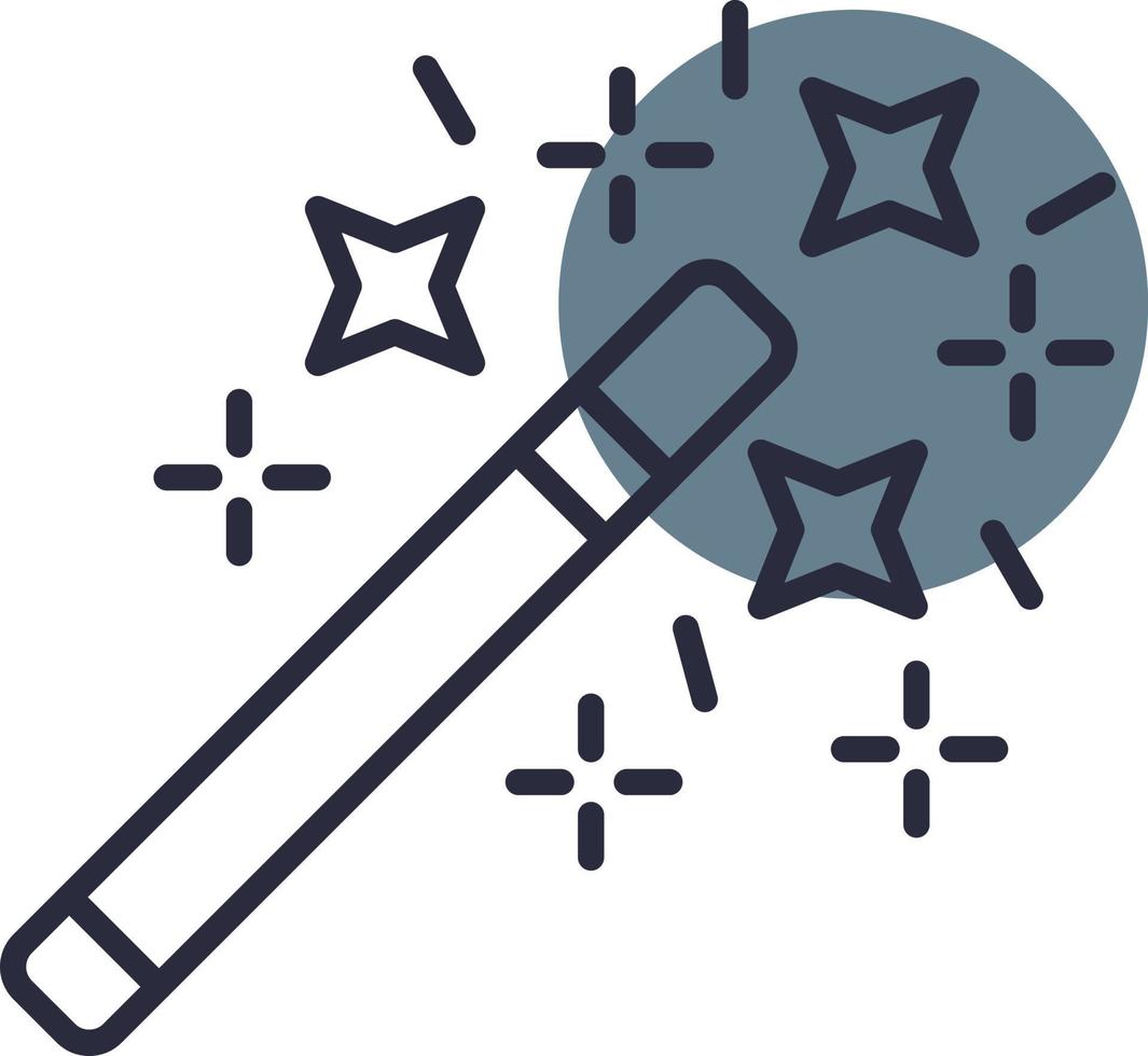 Magic Wand Creative Icon Design vector