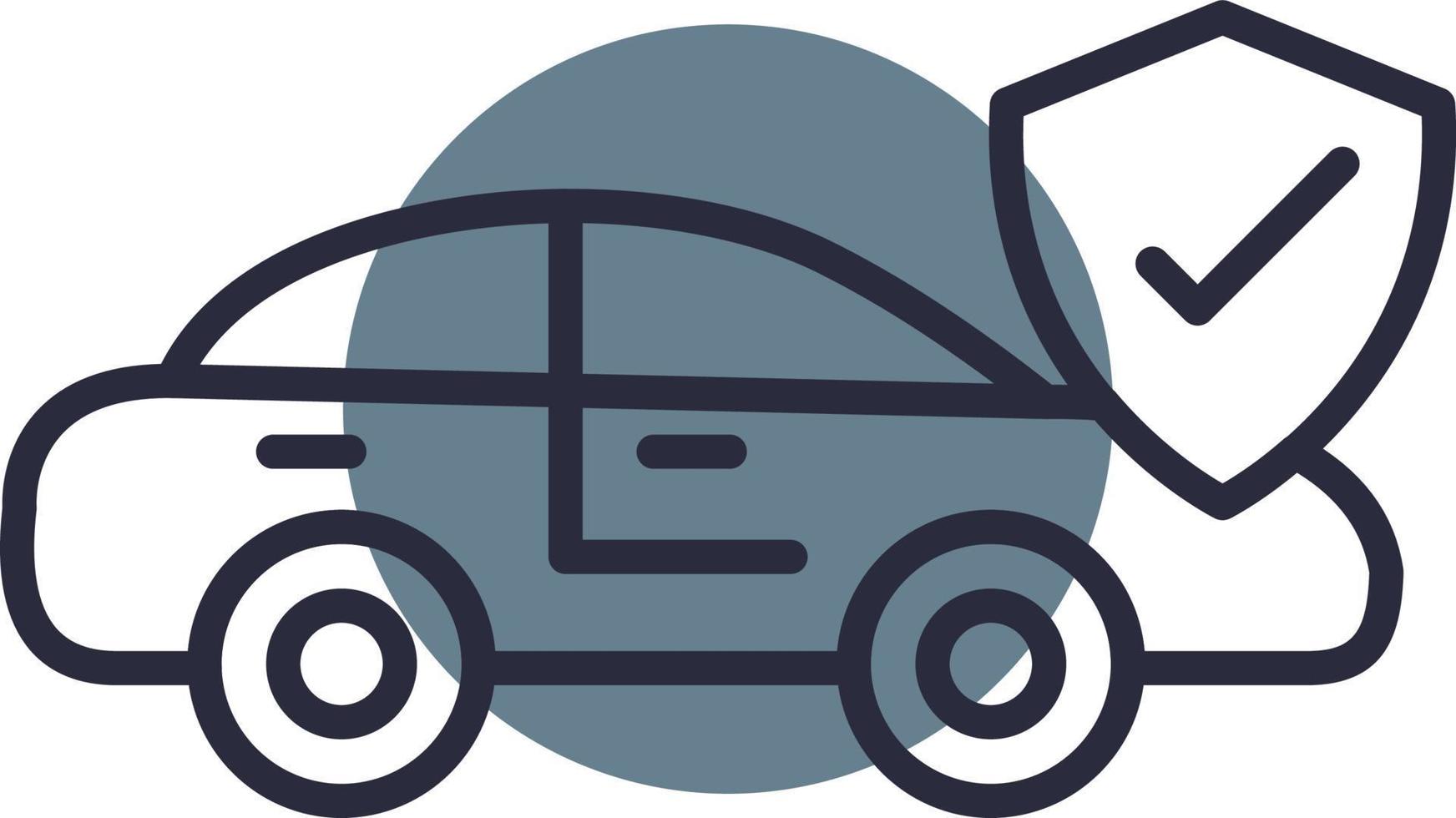 Car Insurance Creative Icon Design vector