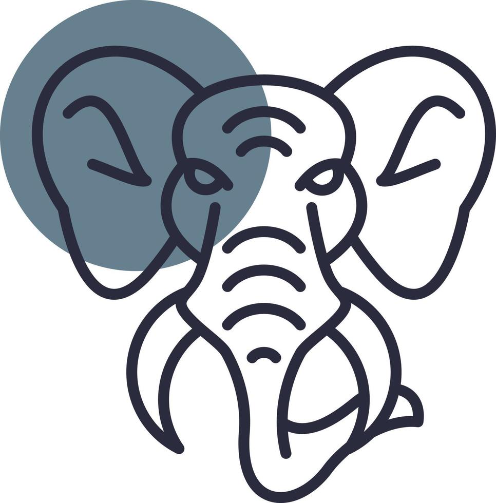 Elephant Creative Icon Design vector