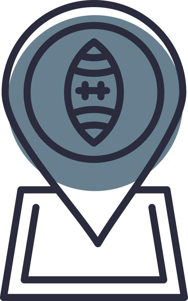 Football Location Creative Icon Design vector