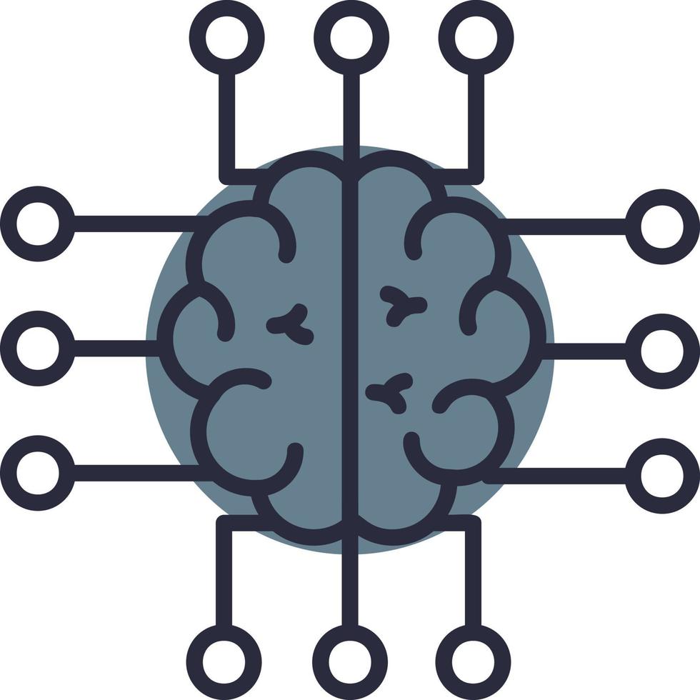 Neuroimaging Creative Icon Design vector