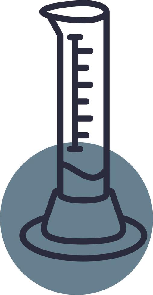Graduated Cylinder Creative Icon Design vector