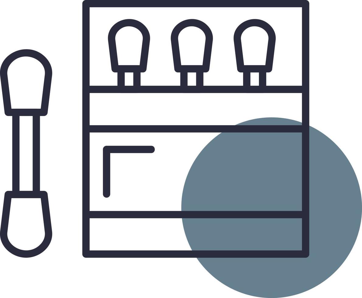 Cotton Swabs Creative Icon Design vector