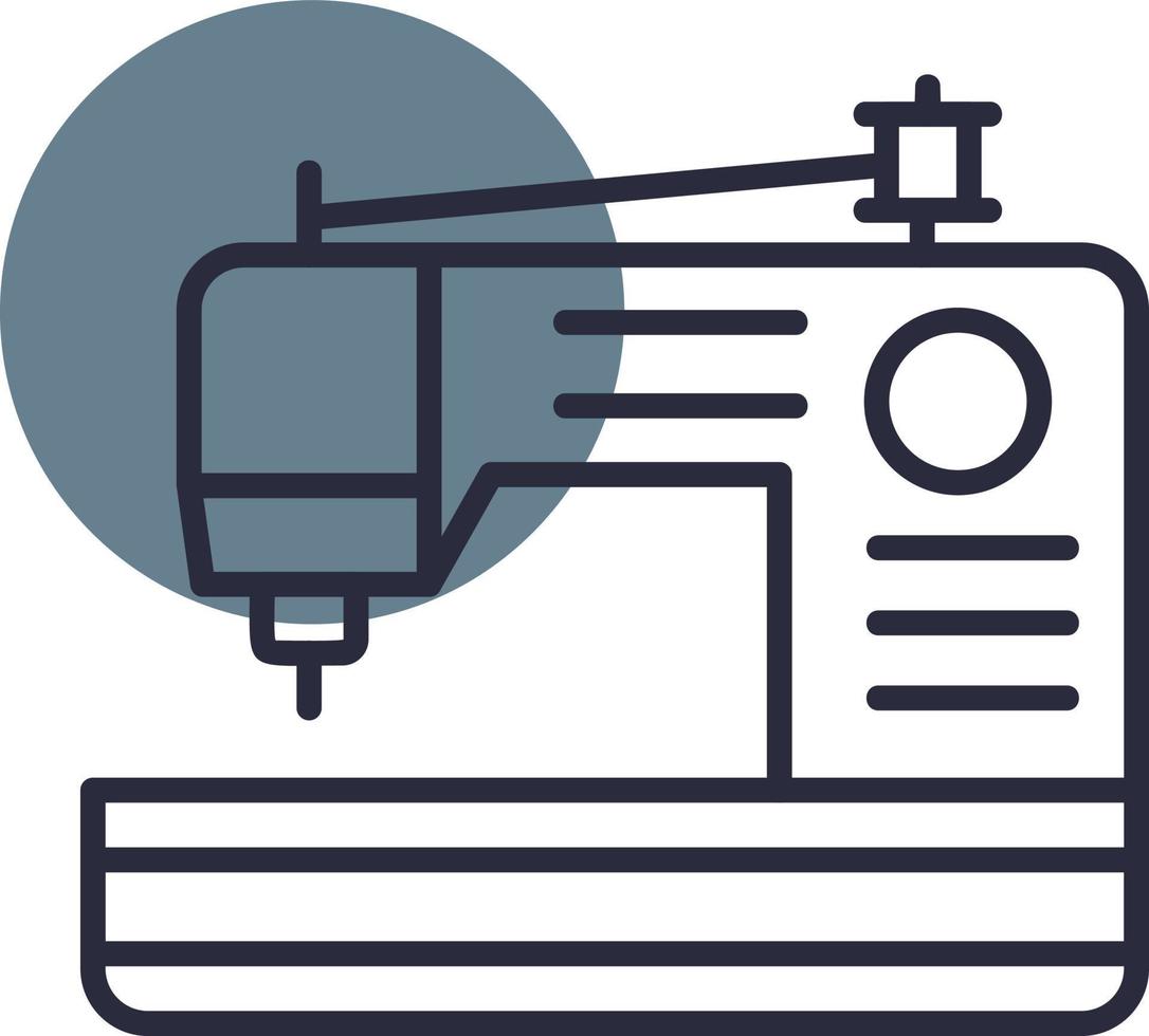 Sewing Machine Creative Icon Design vector