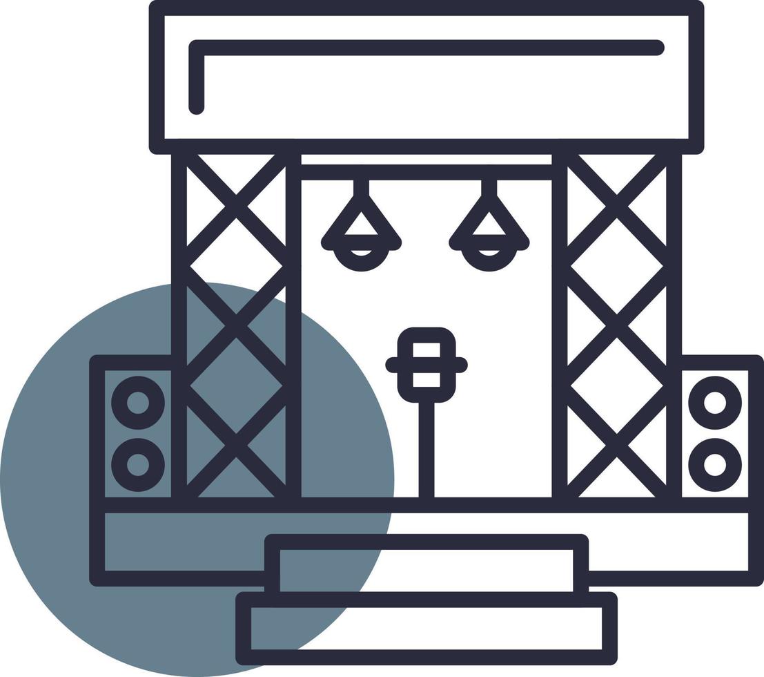 Stage Creative Icon Design vector