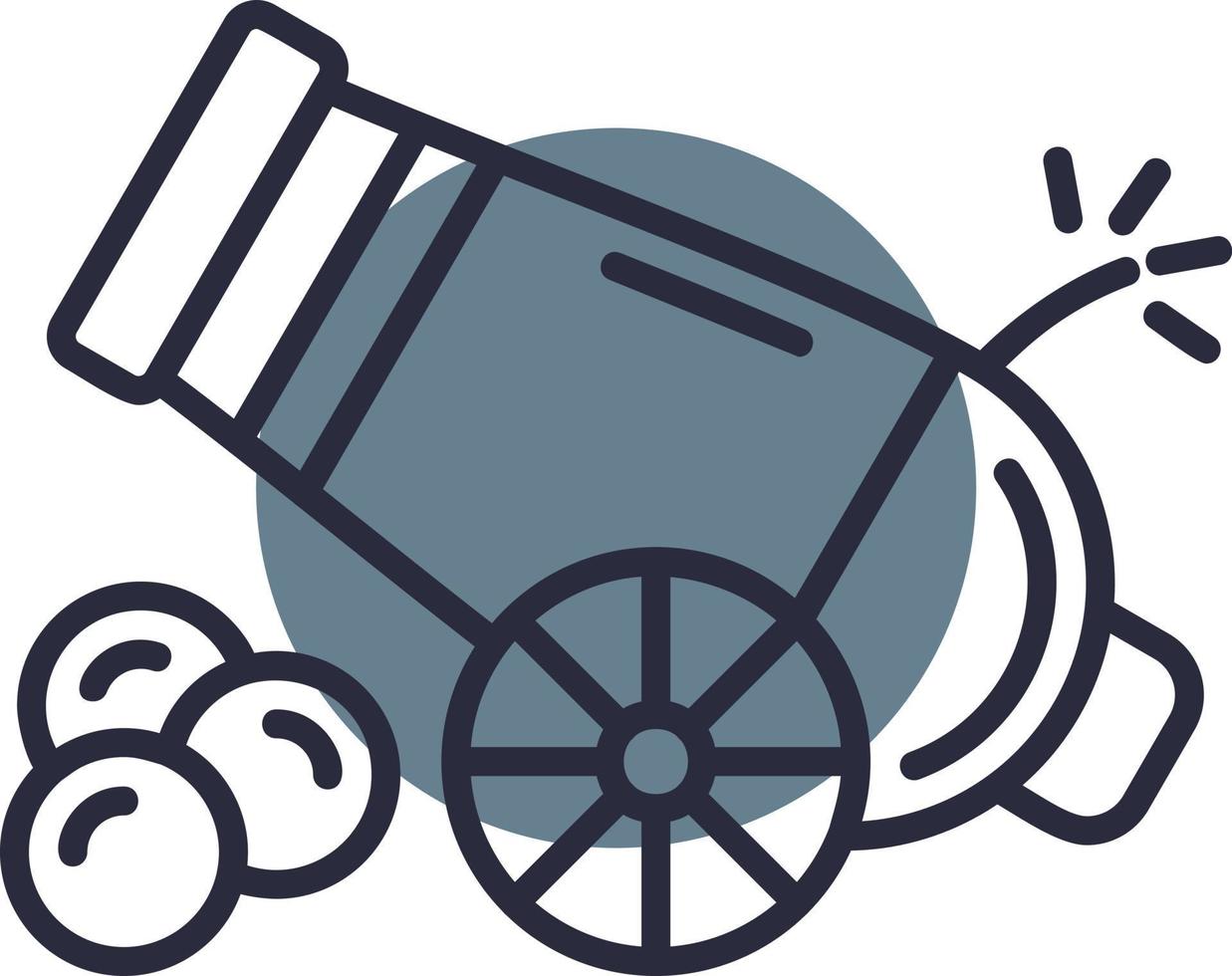 Cannon Creative Icon Design vector