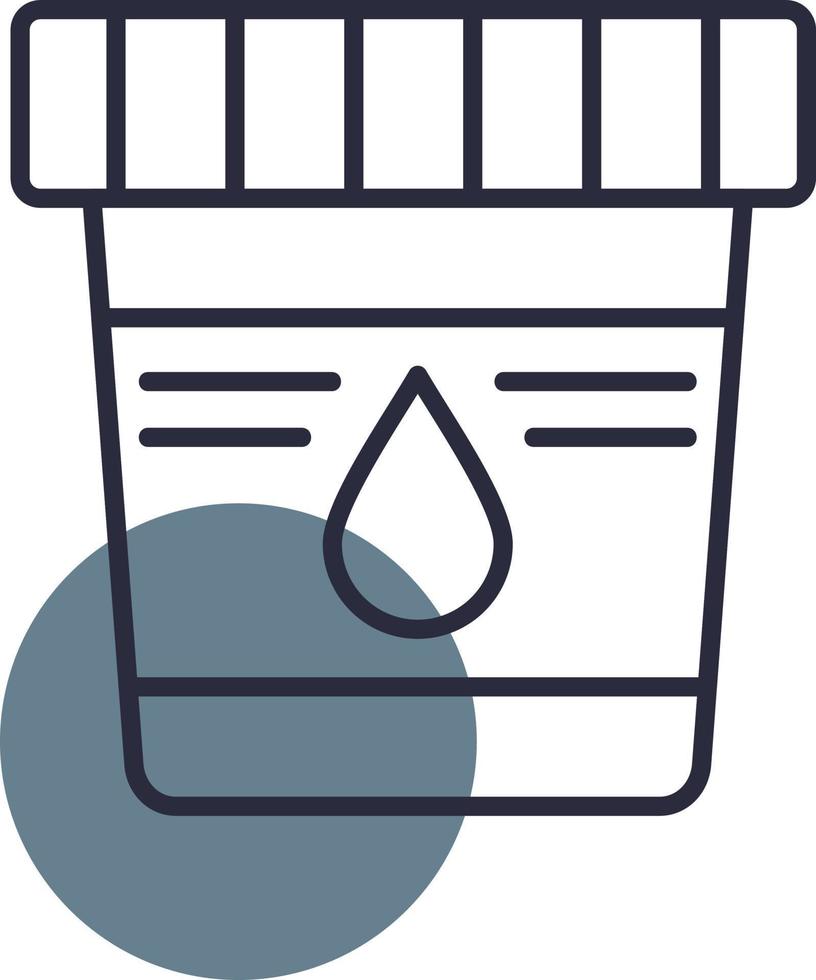 Urine Sample Creative Icon Design vector