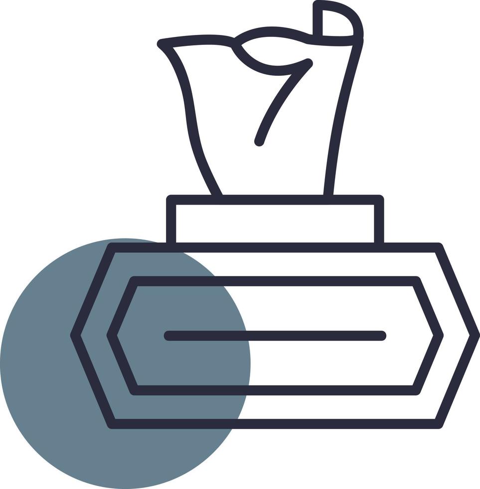 Wet Wipes Creative Icon Design vector