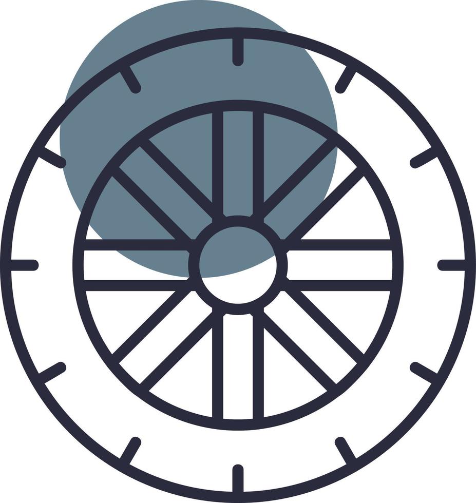 Wheel Creative Icon Design vector