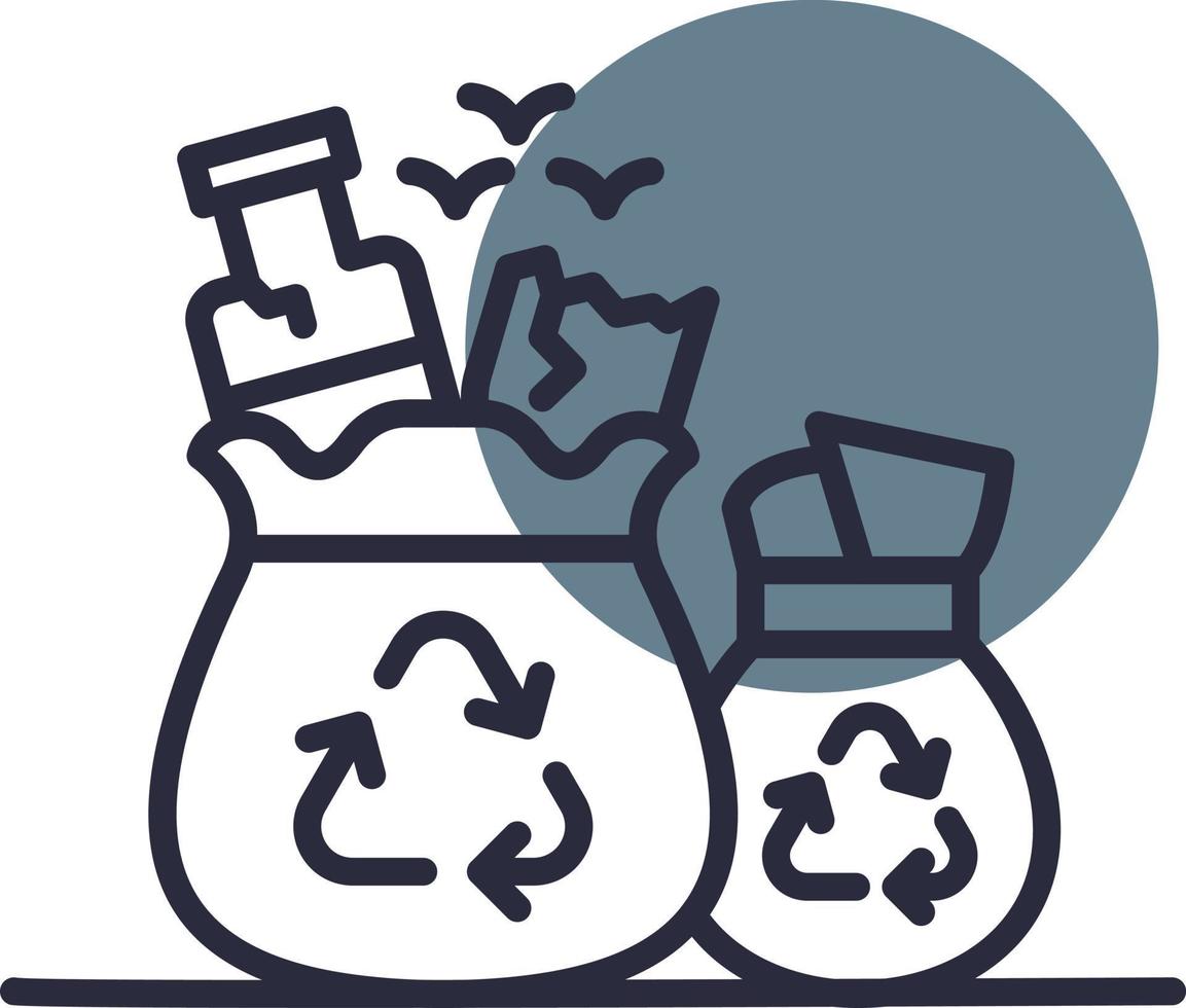 Garbage Creative Icon Design vector