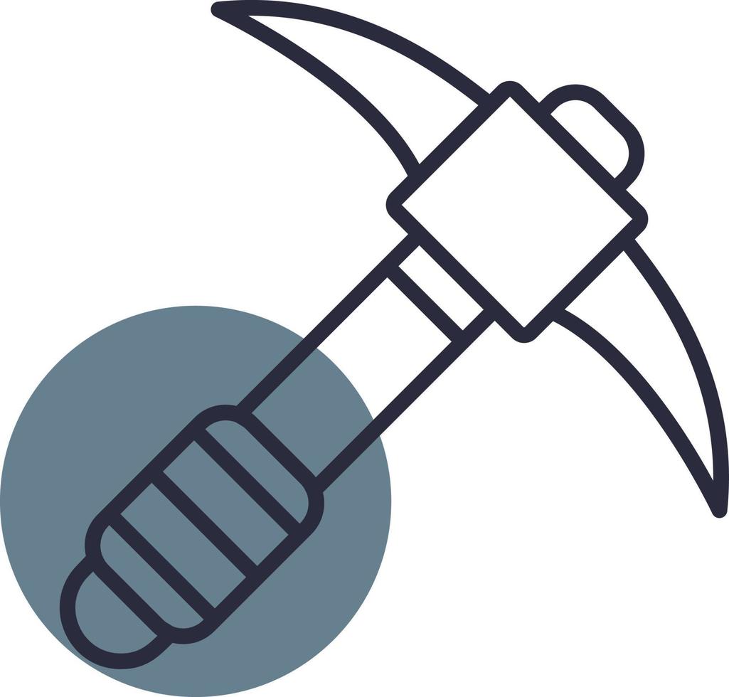 Pickaxe Creative Icon Design vector