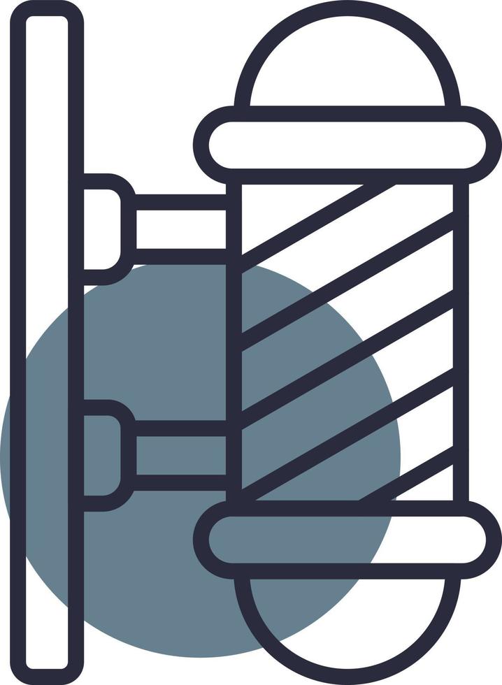 Barber Pole Creative Icon Design vector
