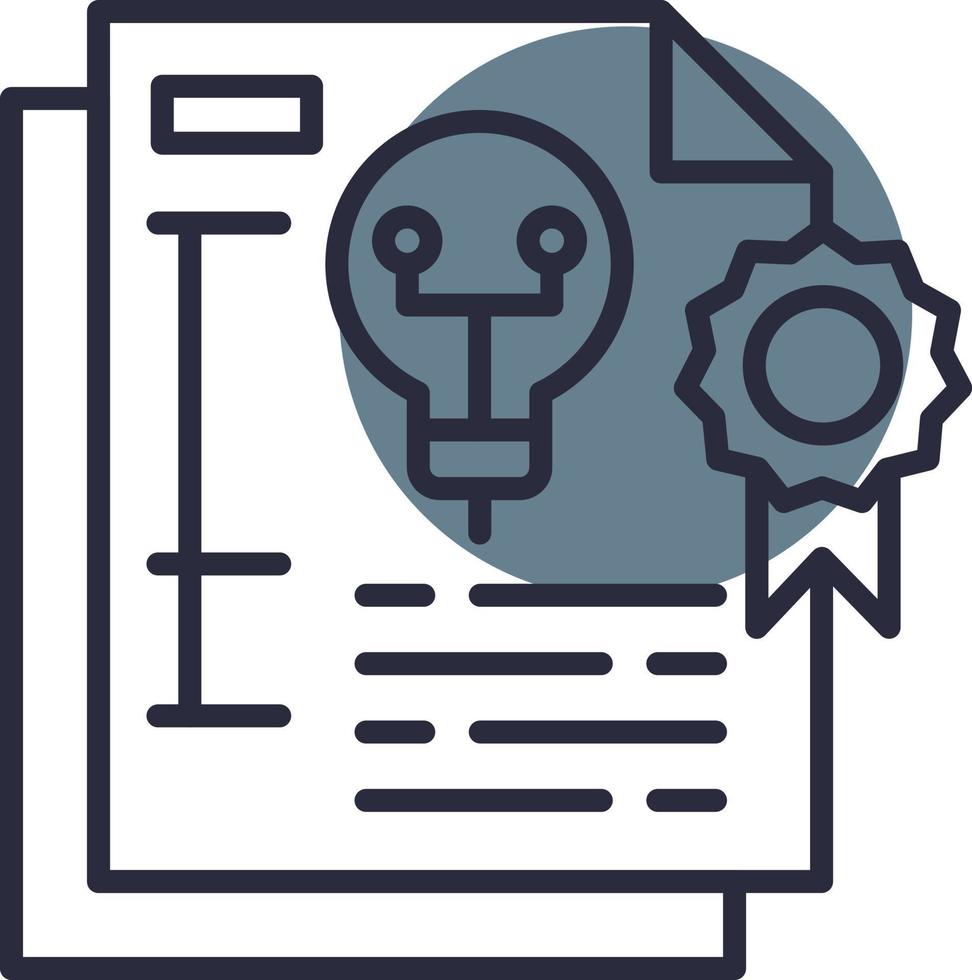 Patent Creative Icon Design vector
