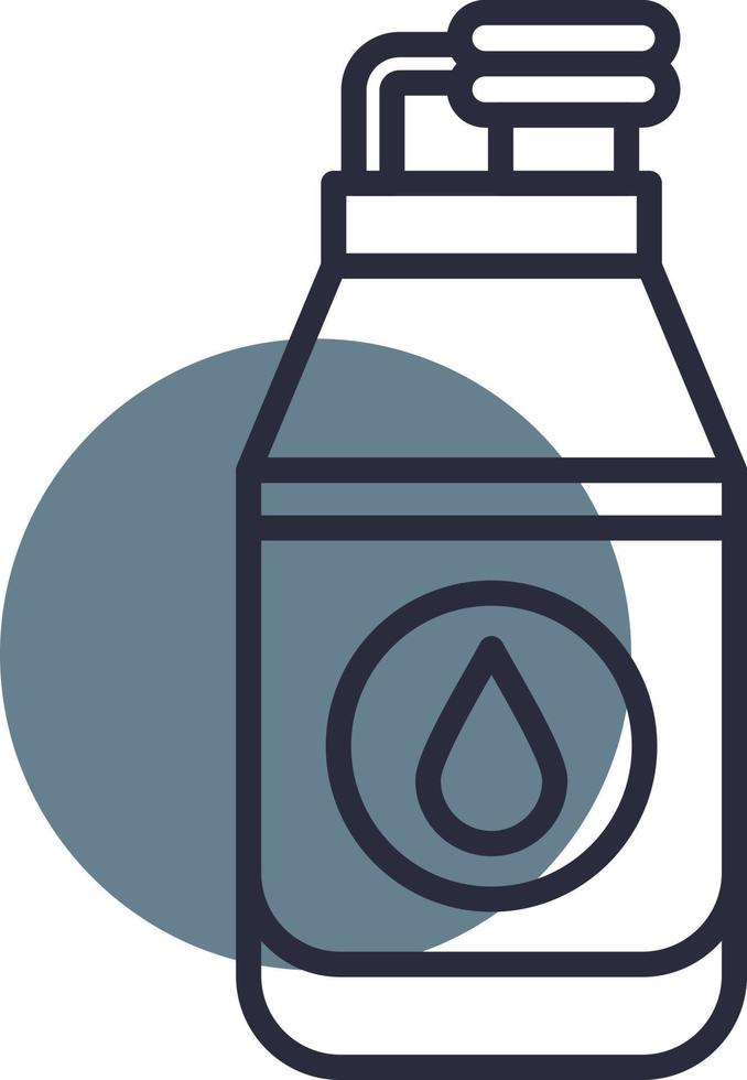 Water Bottle Creative Icon Design vector