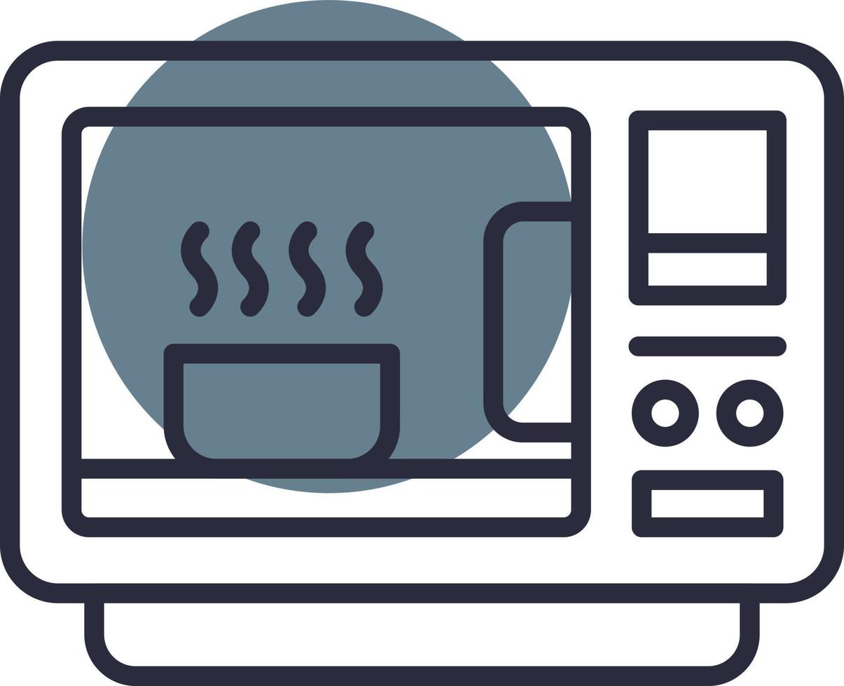 Microwave Creative Icon Design vector