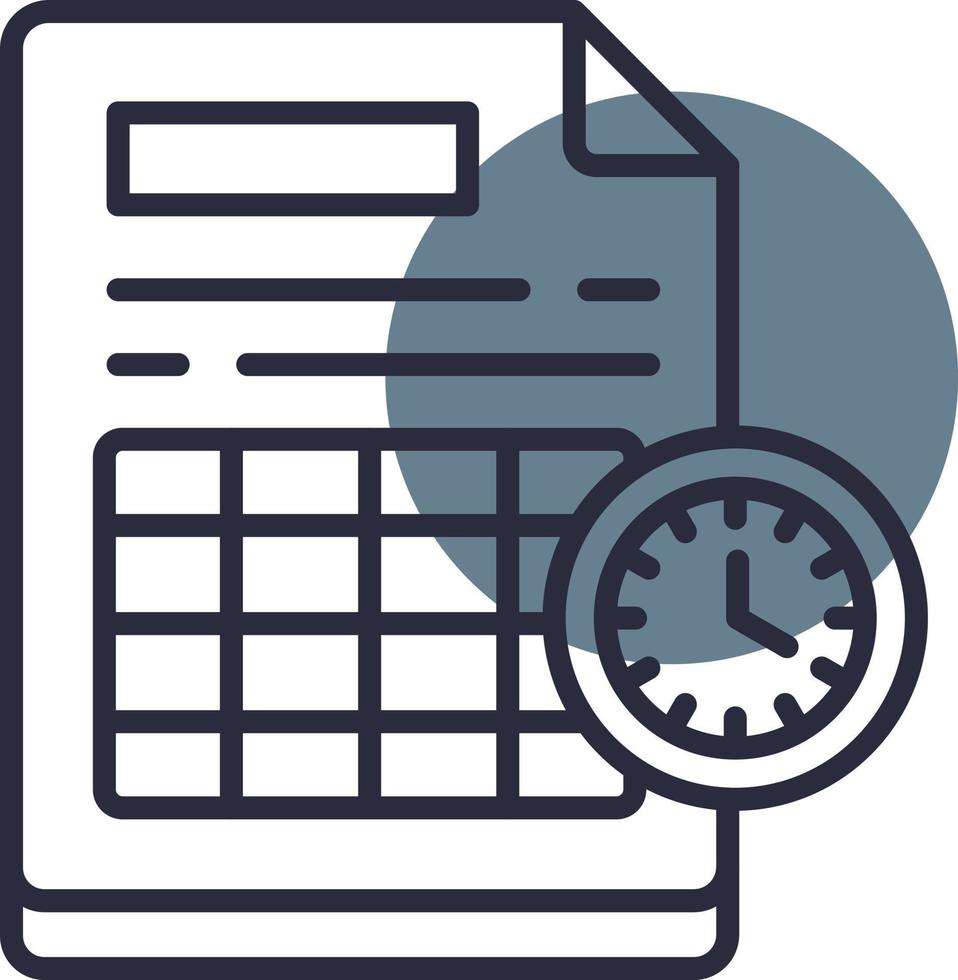 Schedule Creative Icon Design vector