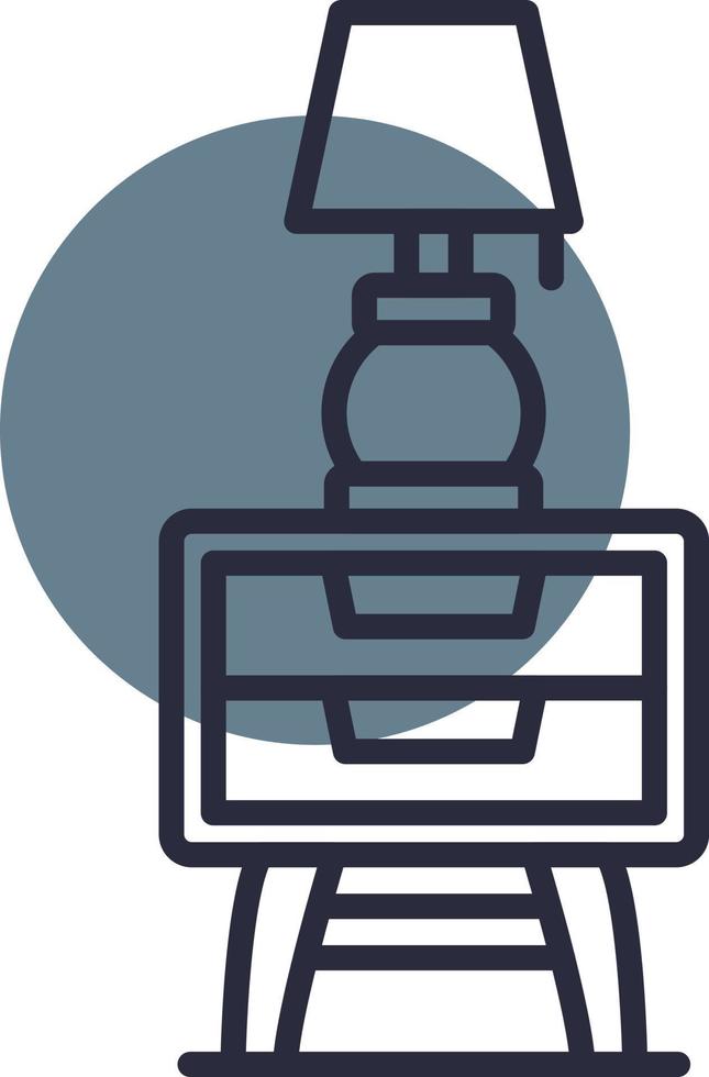 Night Stand Creative Icon Design vector